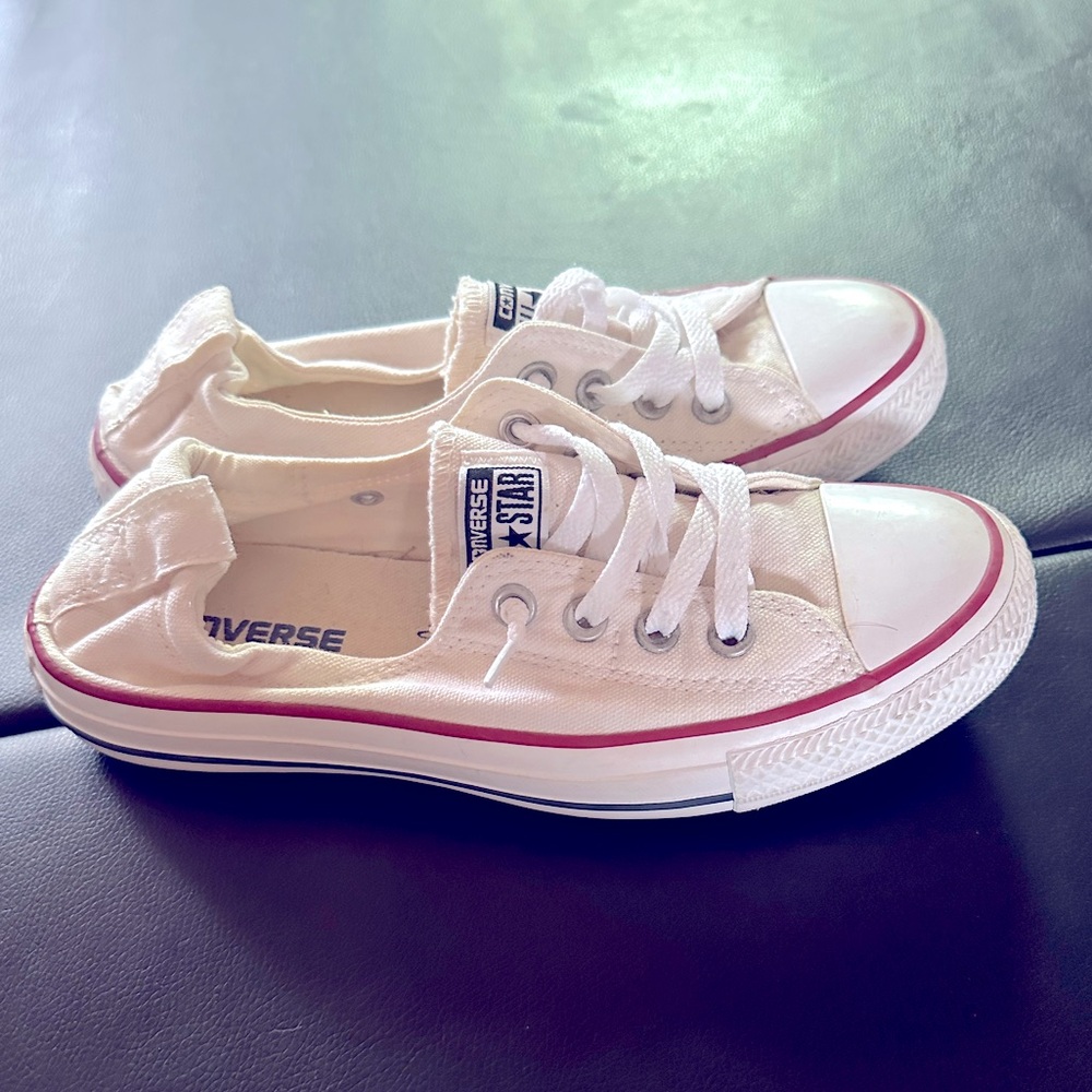 White Converse Shoreline